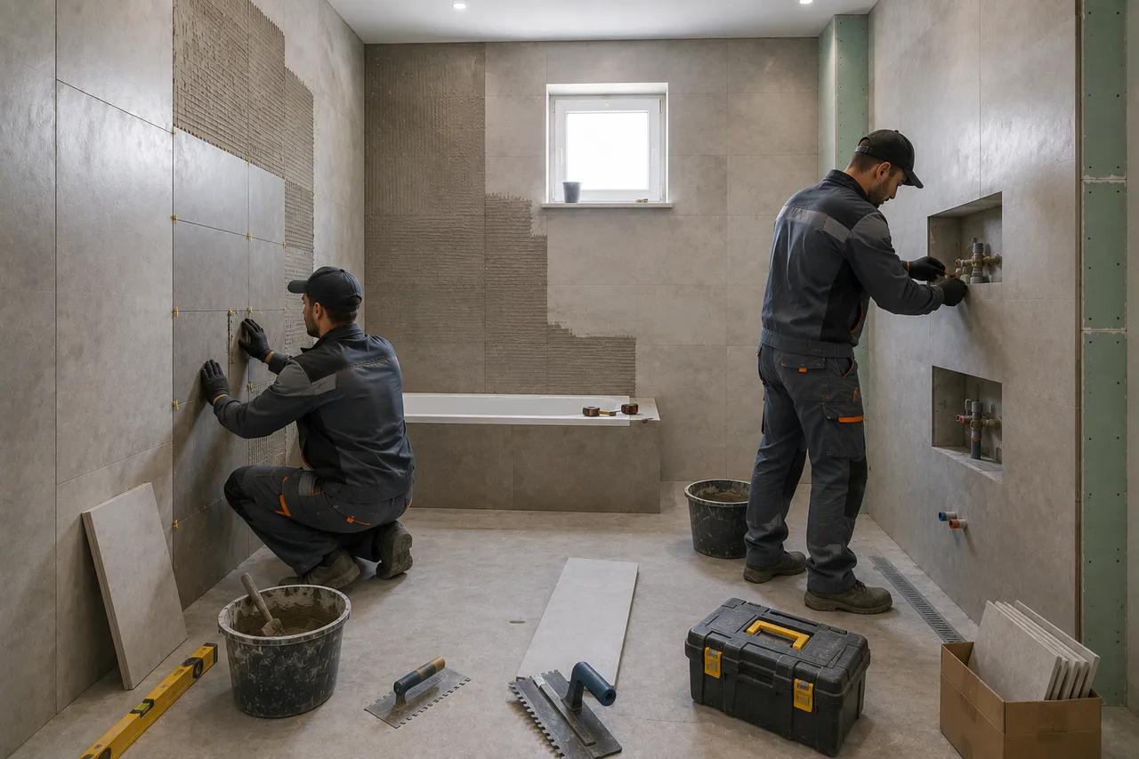 Bathrooms — in progress